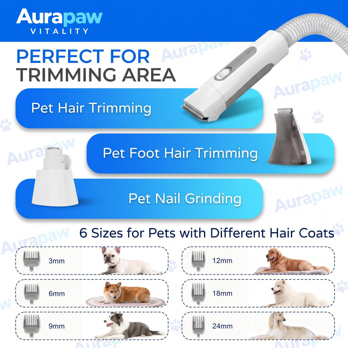 Stop Pet Hair from Taking Over Your Home: 7-in-1 Dog Grooming Vacuum Kit That Brushes, Deshedds & Trims Nails While Collecting Every Hair