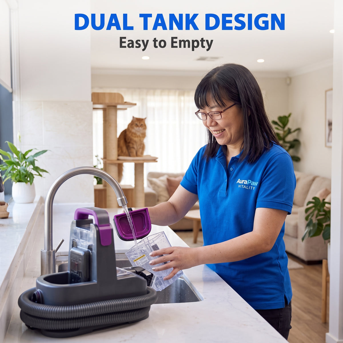 Say Goodbye to Pet Stains: Lubluelu V8 Heated Carpet Cleaner with 15Kpa Suction & Instant Hot Water – Deep Cleans Rugs, Couches & Car Seats in Minutes